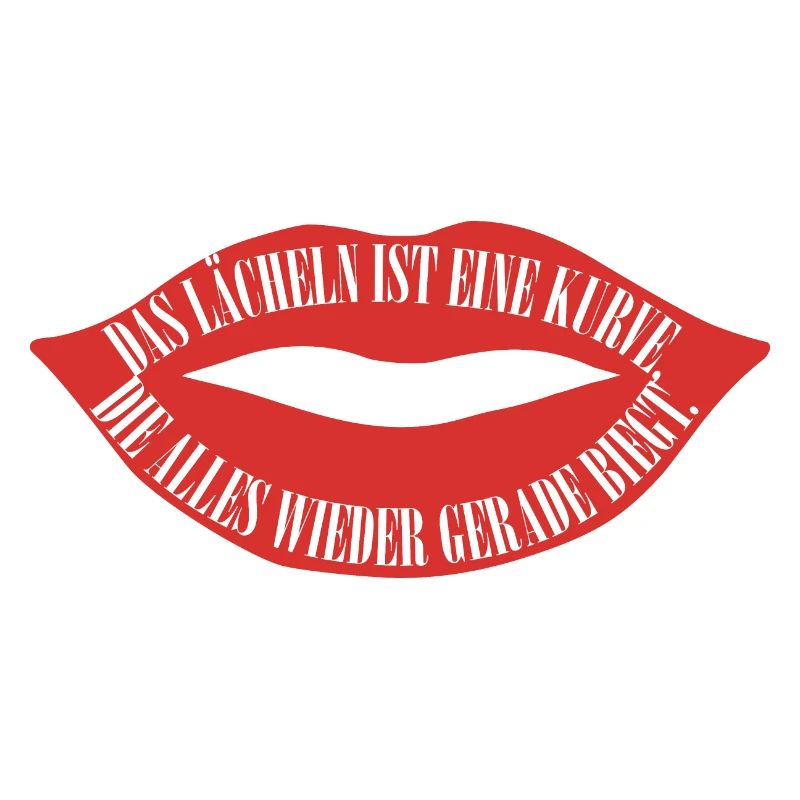 Das lächeln ist eine Kurve