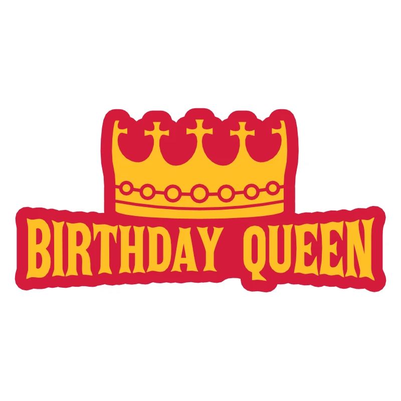Saying Birthday Queen Logo