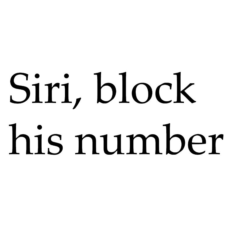 Siri bloque son numéro