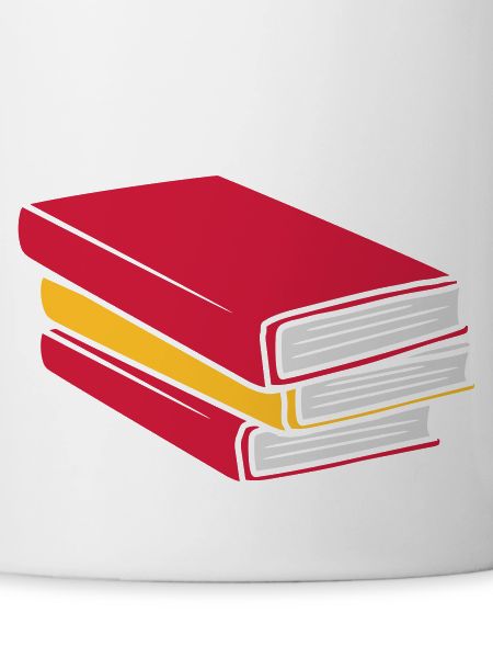 Design gestapelte Bücher Comic