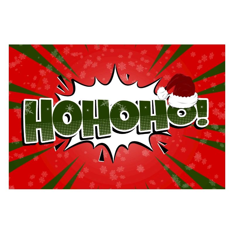 Hohoho! Christmas xmas Comic Style Graffiti