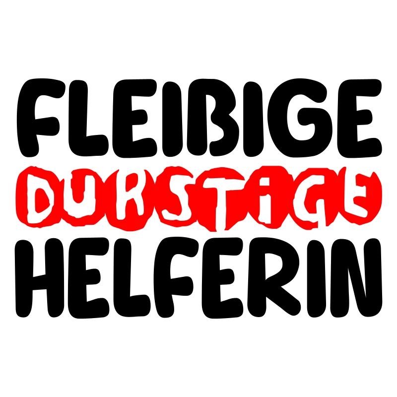 fleißige durstige helferin