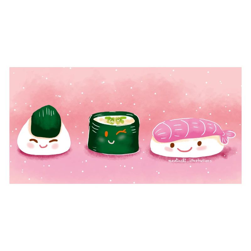 Sushi heureux