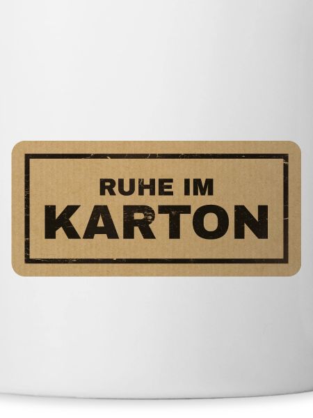 Ruhe im Karton
