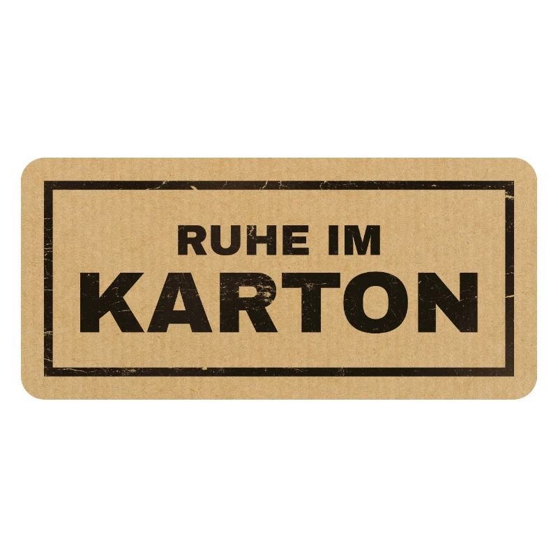 Ruhe im Karton