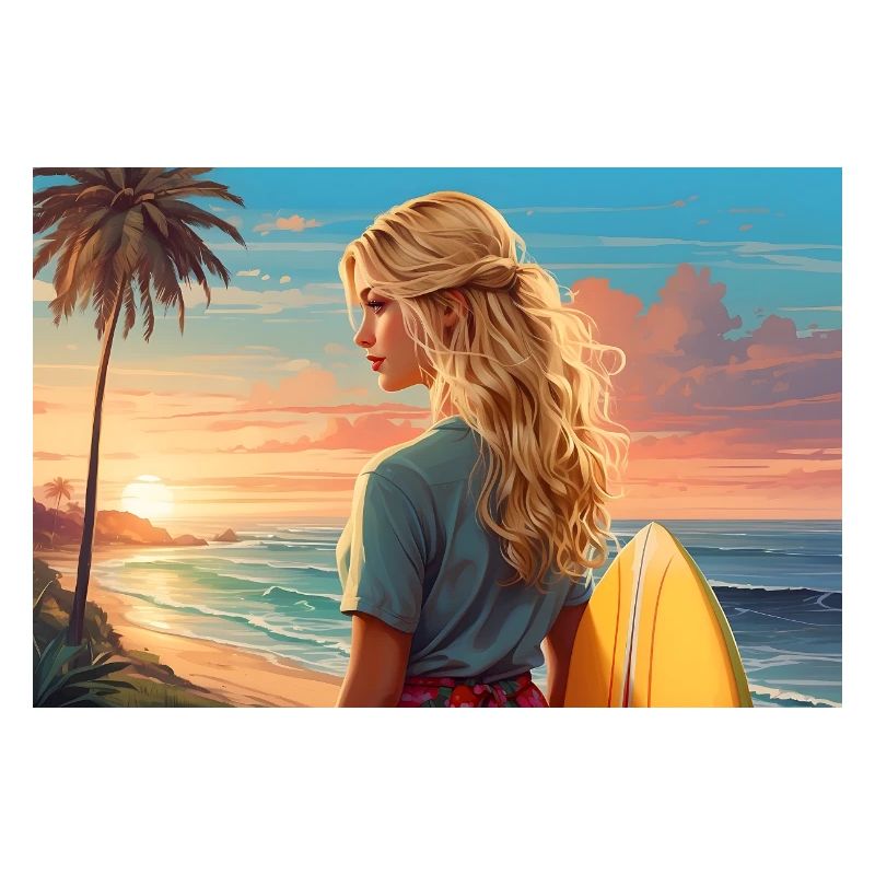 Fille surfeuse