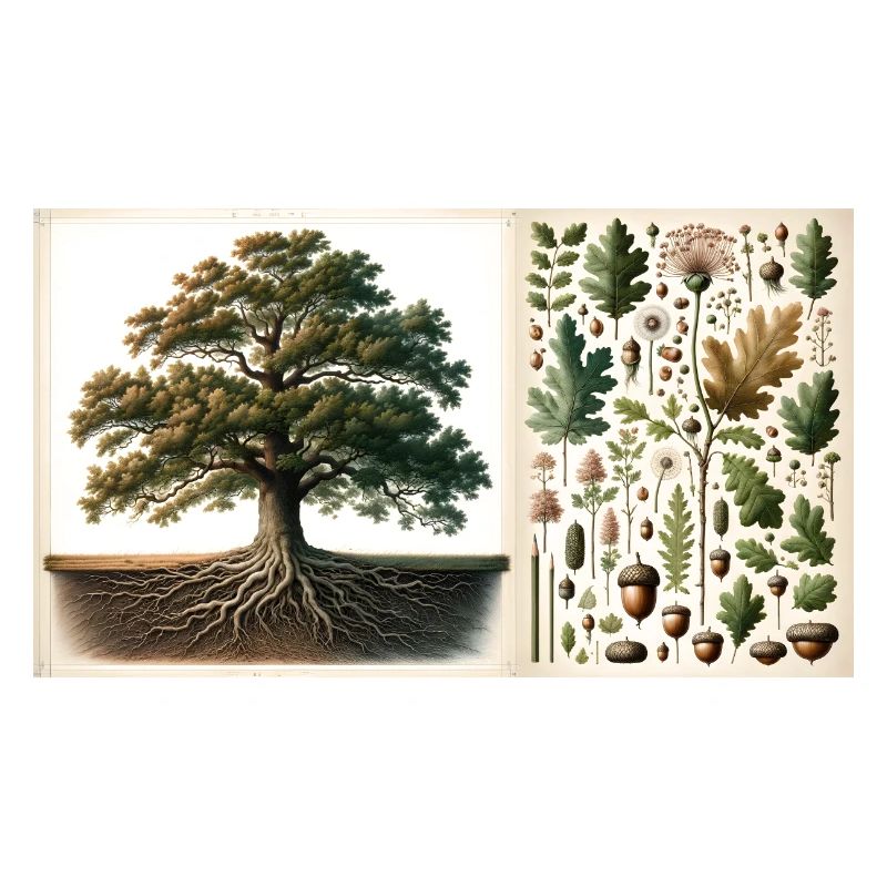 Oak Tree Botanical