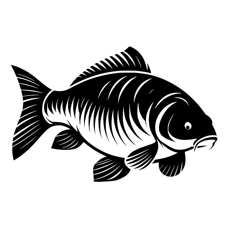 Carp black and white