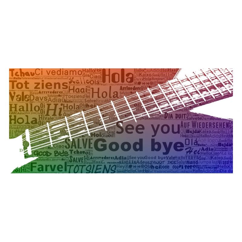 Griffbrett mit Texten