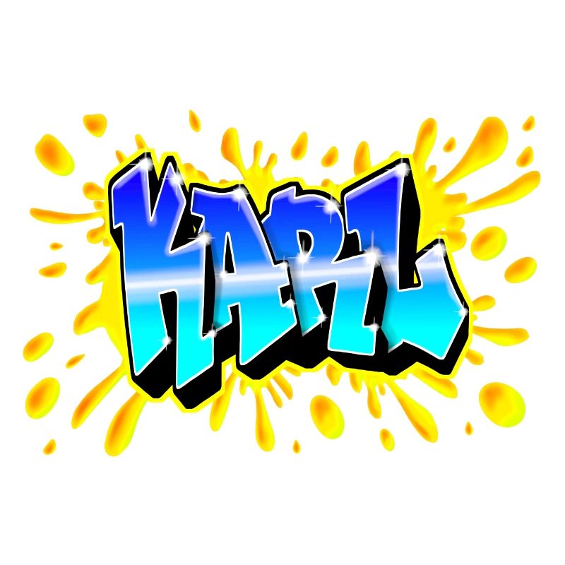 KARL SPLASH YELLOW GRAFFITI