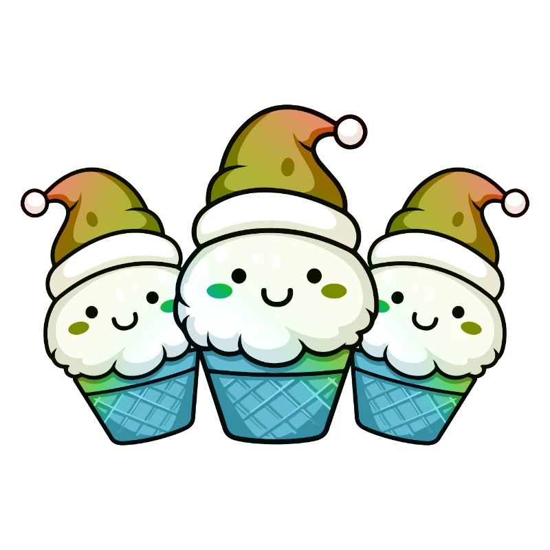 Cream Christmas Comic