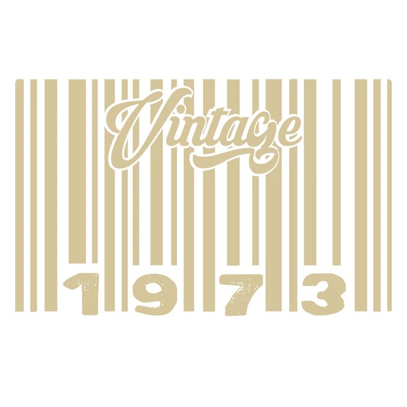 Vintage 1973 Barcode 1973: Year 2025.