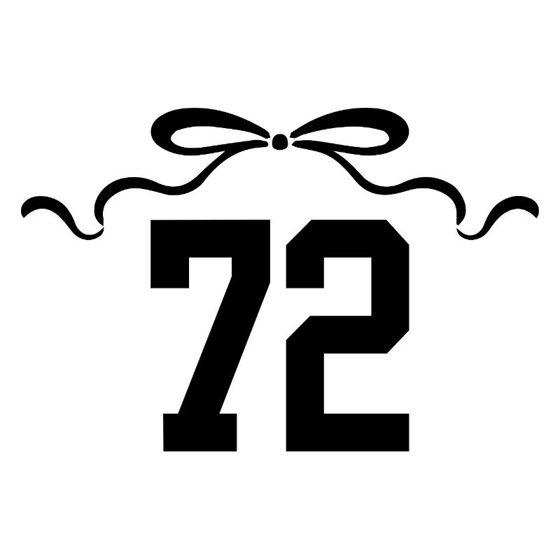 Nummer 72 Knoten - 72 Geburtstag