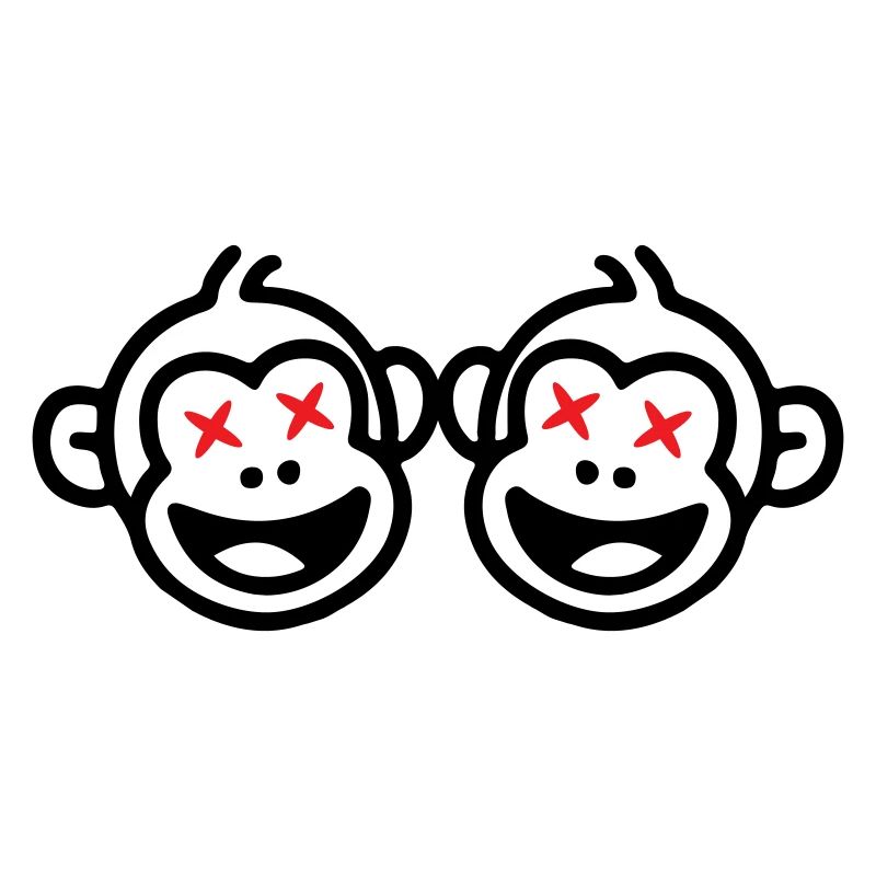 Équipe de singes drôle