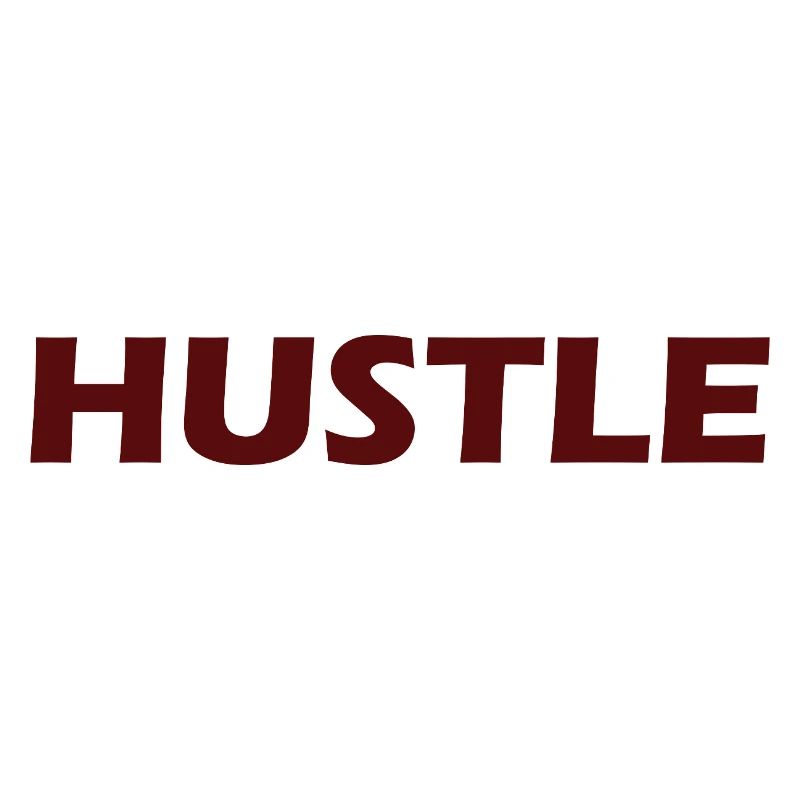Conception typographique audacieuse Hustle