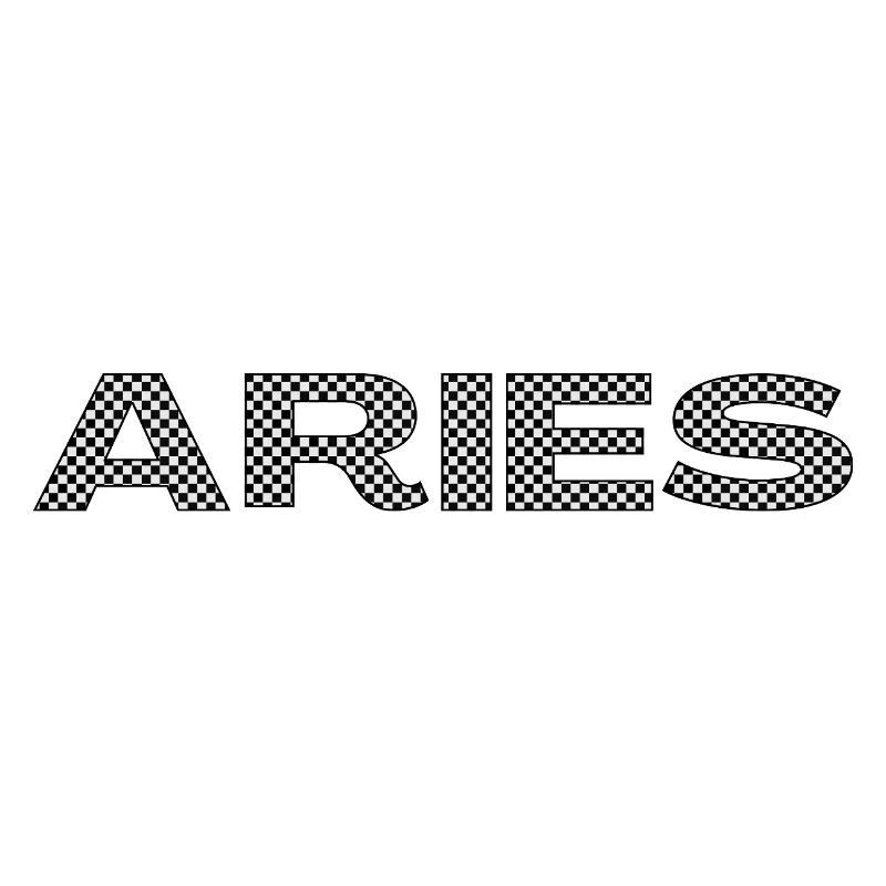 ARIES – Checkerboard Zodiac Statement