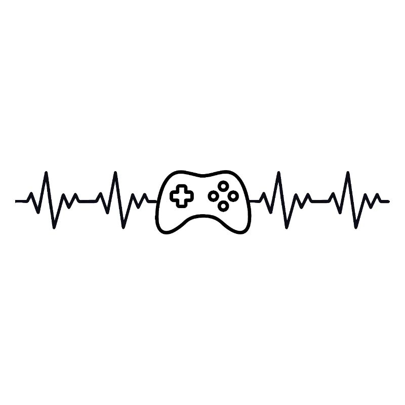 Controller Gamer ECG Heartbeat