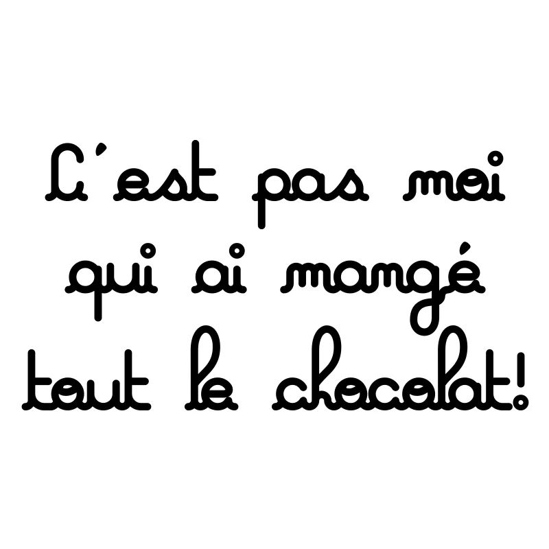 c'est pas moi qui est mangé tout le chocolat