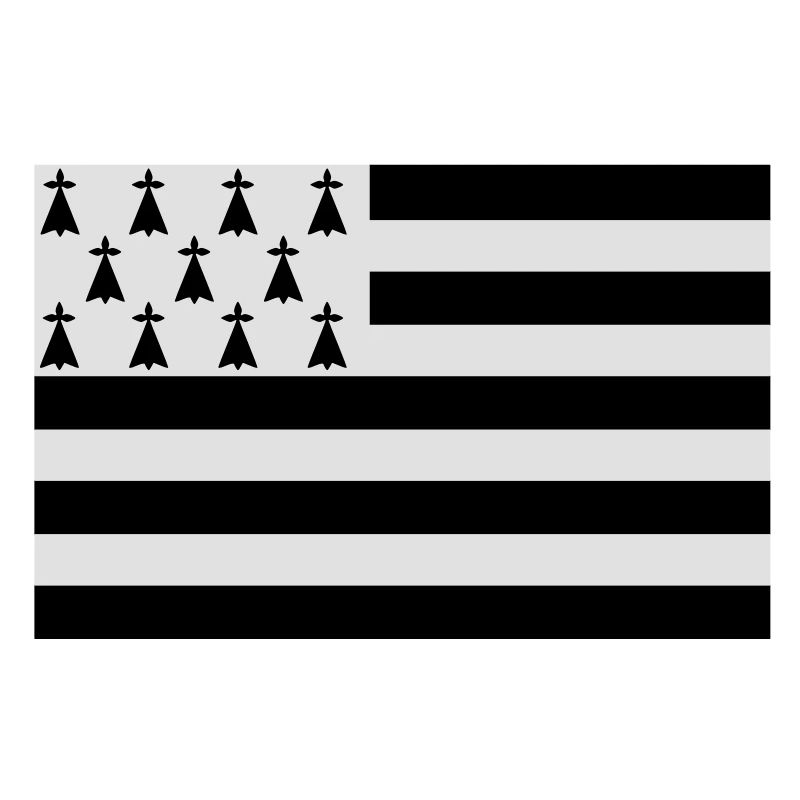 Drapeau Bretagne - Gwenn ha du
