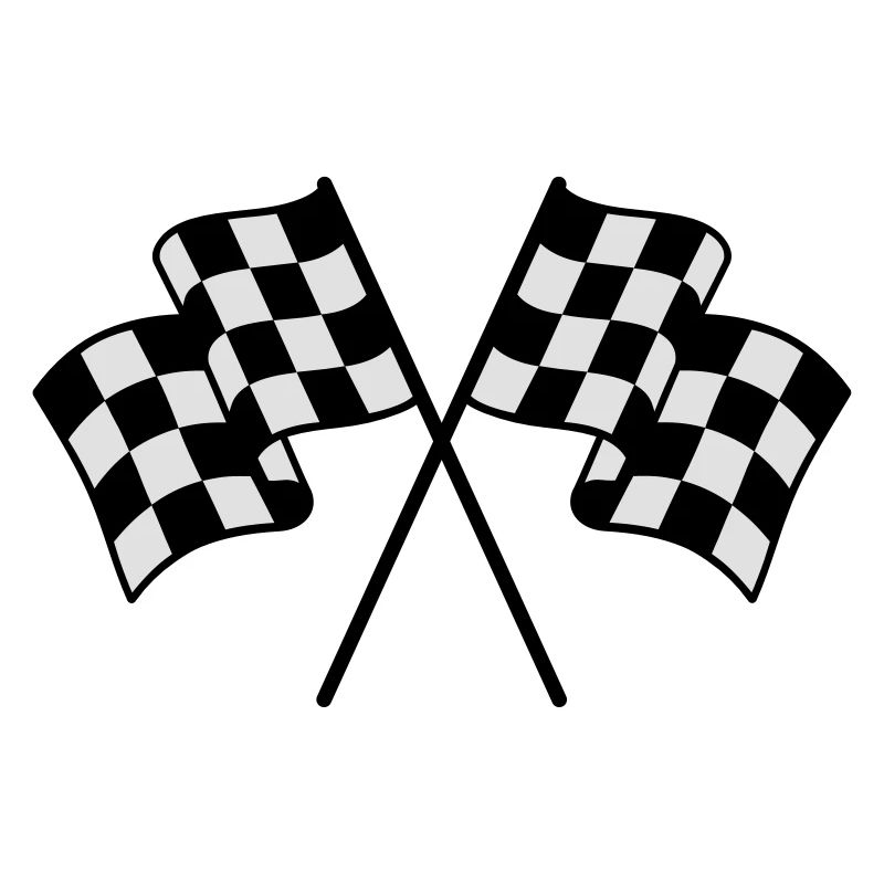 Drapeaux à Damier 2 couleur