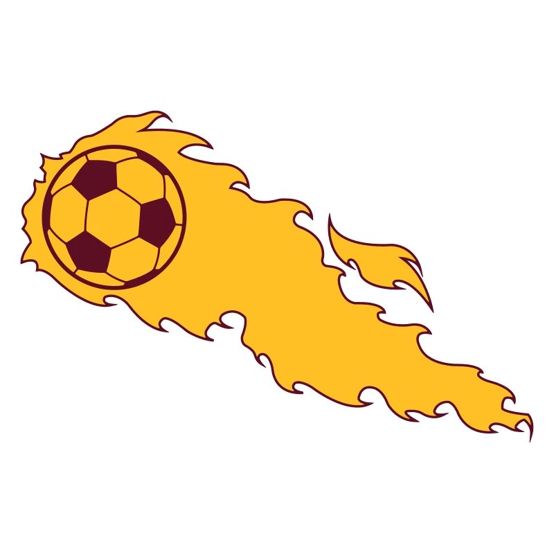 Brennender Fußball