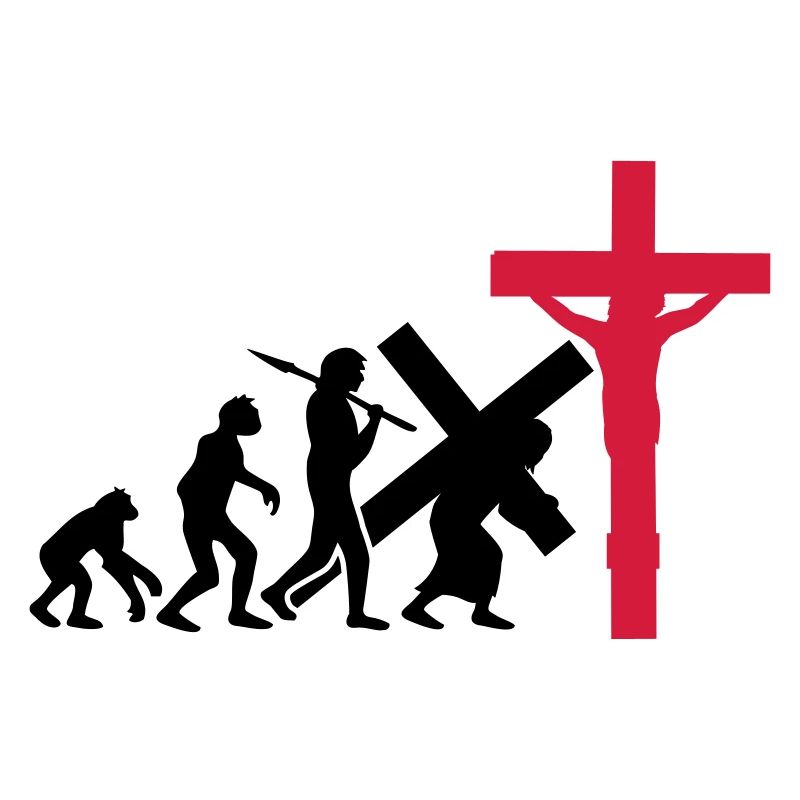 evolution mensch jesus christus glauben kreuz kreu