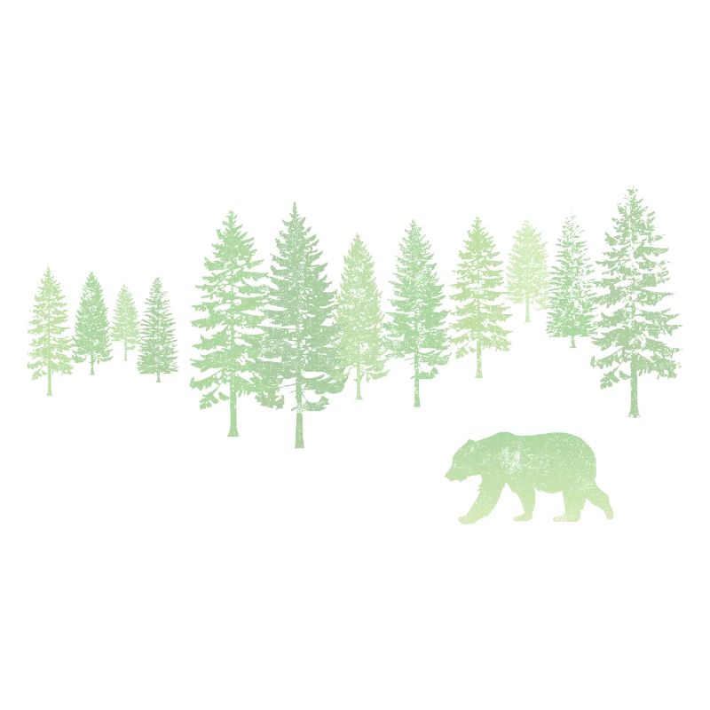 Bear in Winter Forest