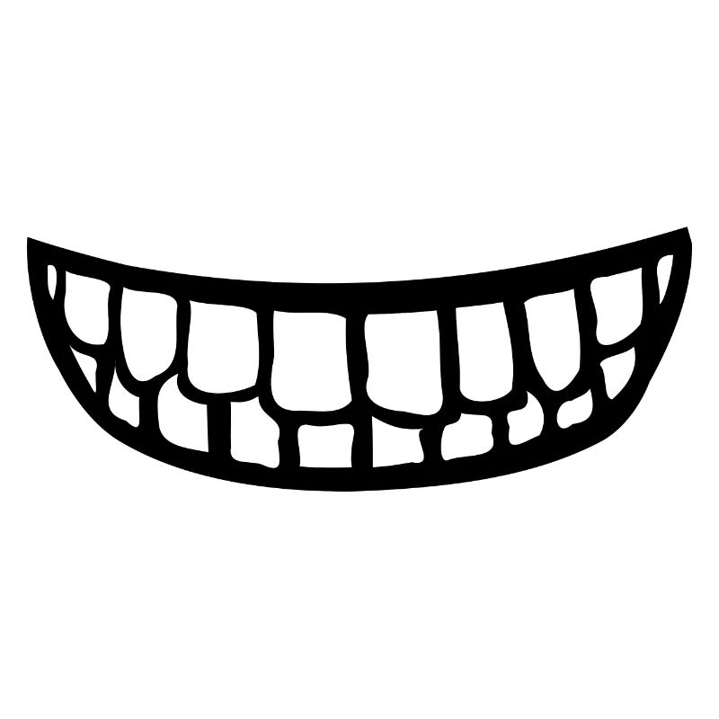 Smile Face Mask Teeth Mouth Fun Gift