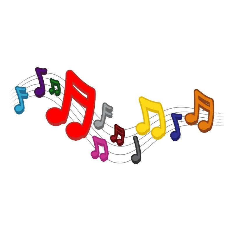 Musical sheet music notes pattern. Music