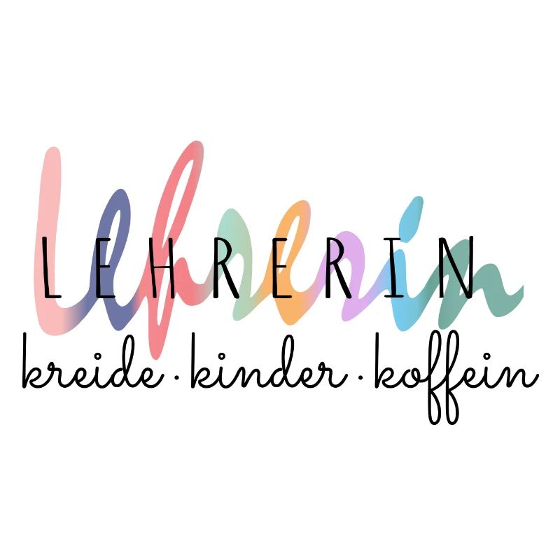 Lustiges Lehrerin Kreide Kinder Koffein Geschenk