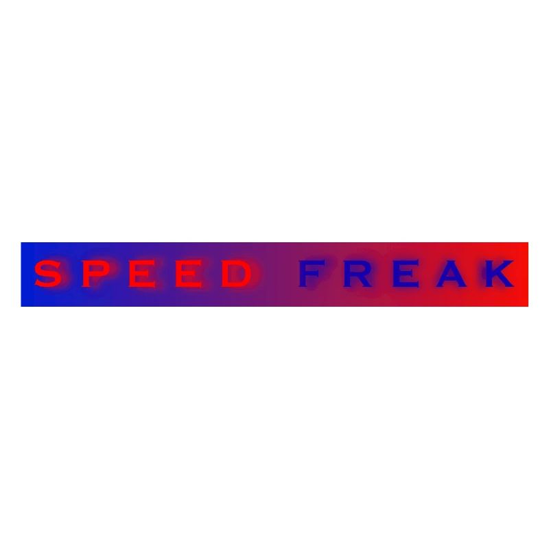 Speed Freak with blue red background