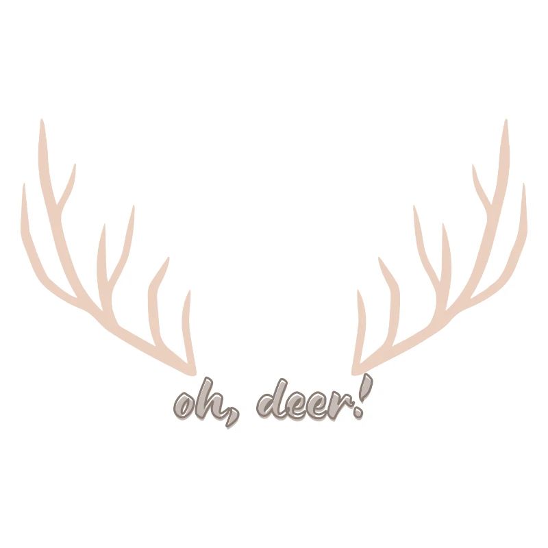 Tee-shirt de Noël | « Oh deer »