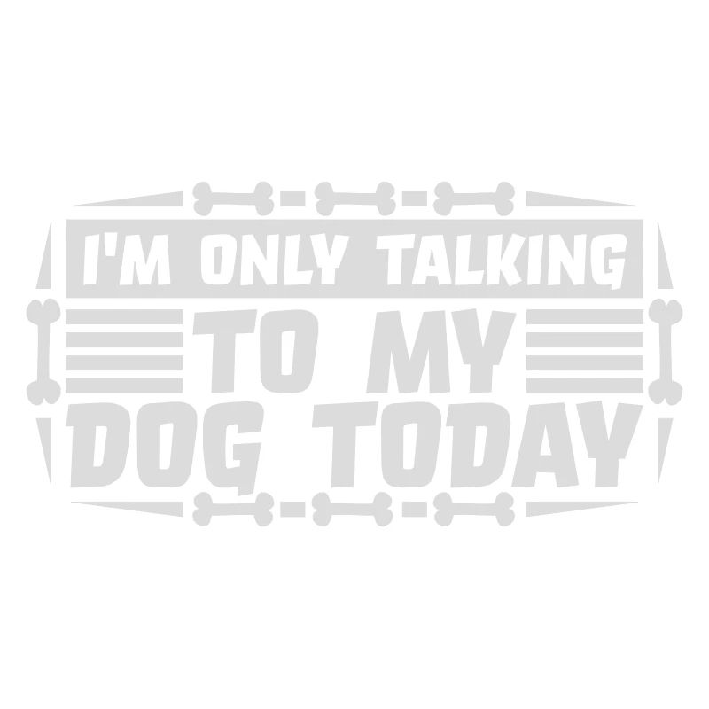 only talking to dog