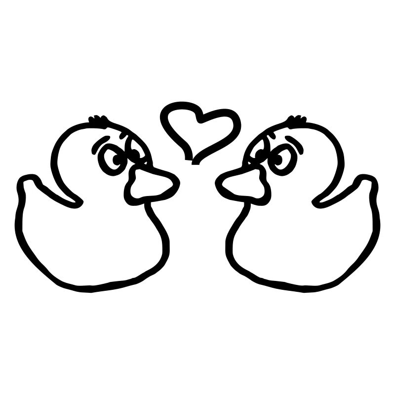 Ducks with heart