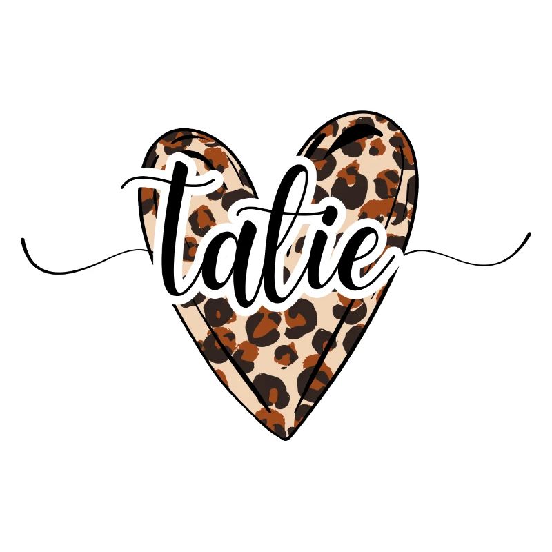 Tatie coeur léopard tendance