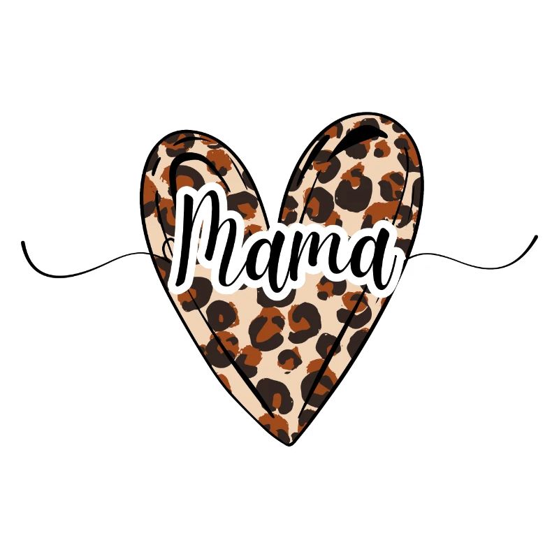 mama coeur léopard tendance