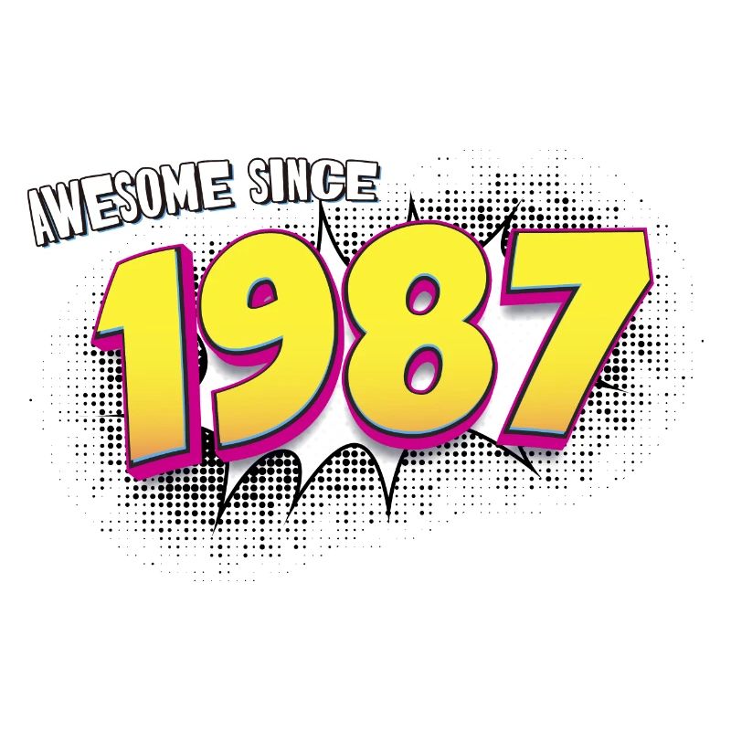 Rétro 36e anniversaire dans le Style de bande dessinée Pop Art
