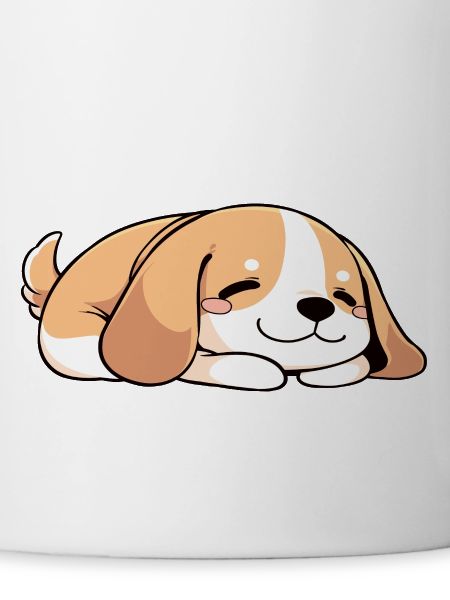 Dog puppy sleeping