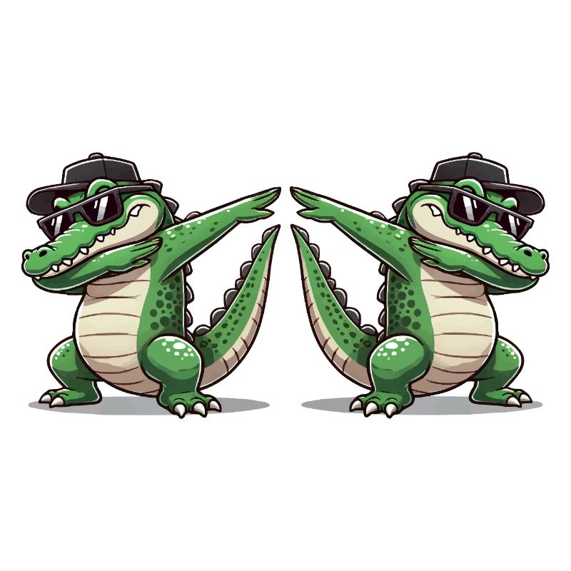 Crocodile Bande dessinée Dabbing 2