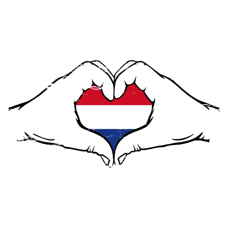 Drapeau hollandais coeur utilisé