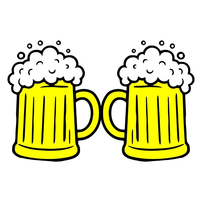 Bierglas Anstoßen