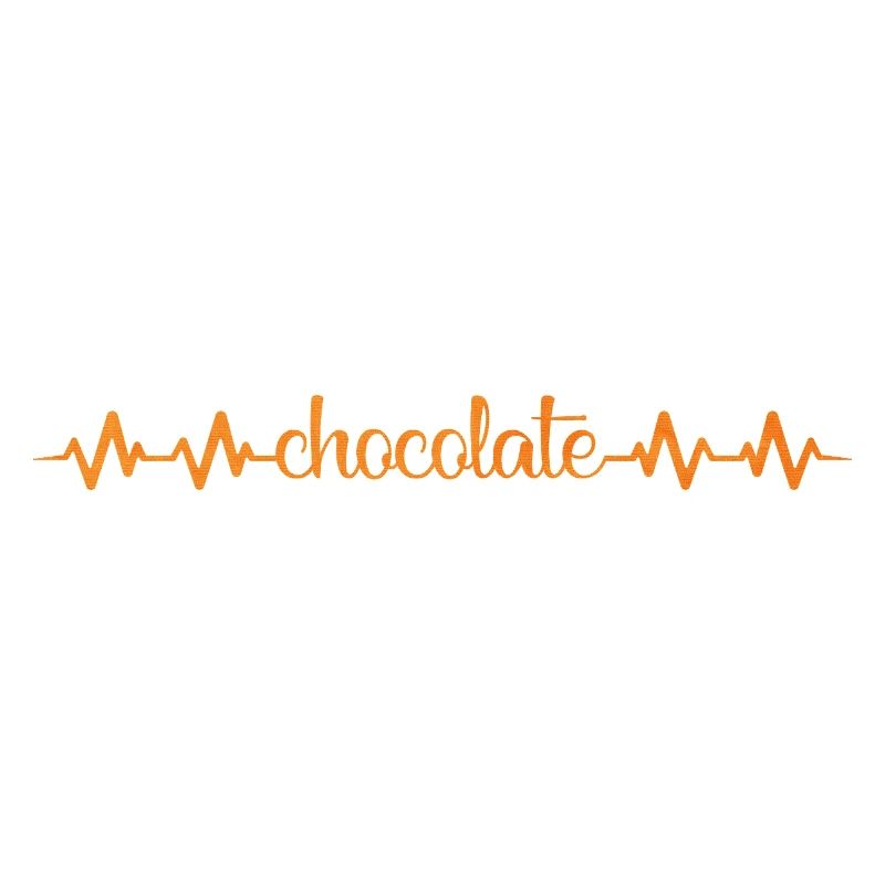 Heartbeat Chocolate Pattern