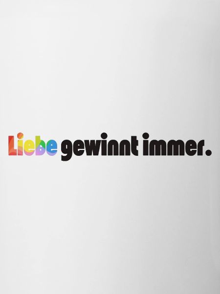 Liebe gewinnt immer Frieden Statement Vielfalt