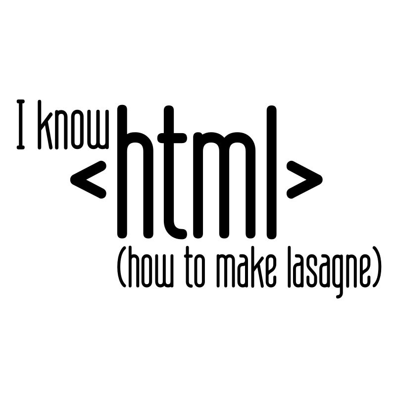 I know HTML