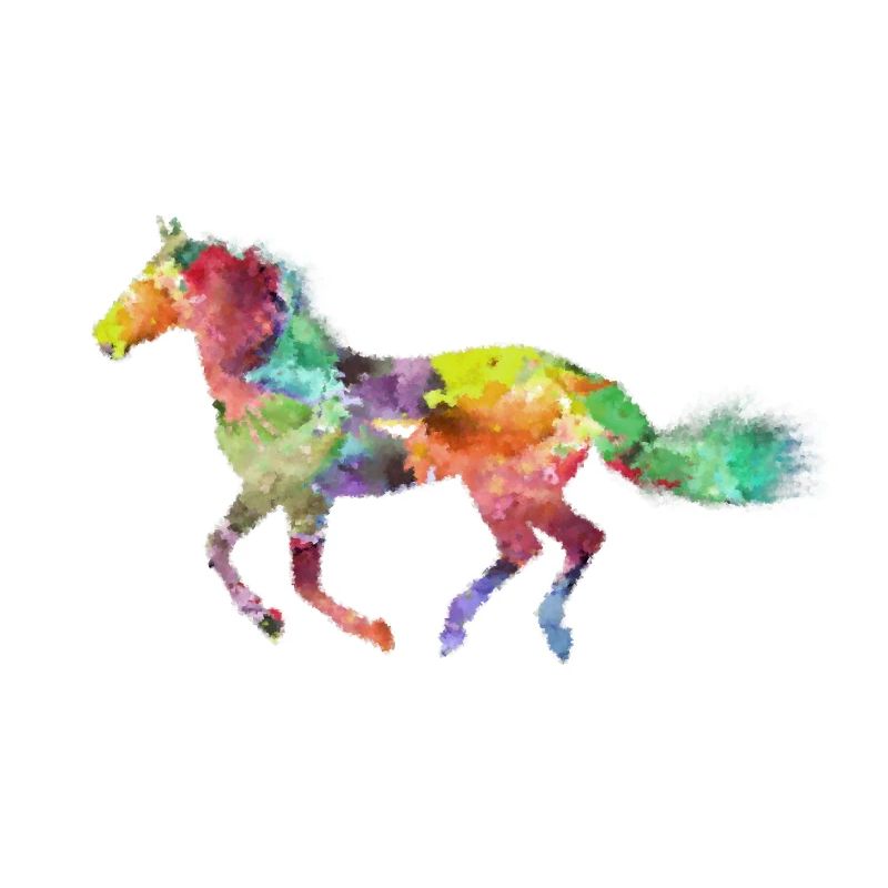 Pferd bunt