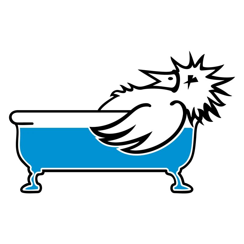 Oiseau dans la baignoire / oiseau dans la