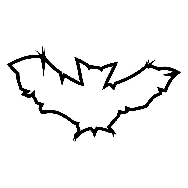 modèle de conception fraîche logo symbole bat bat