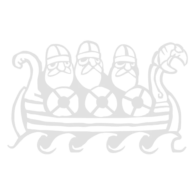 Wikinger im Boot