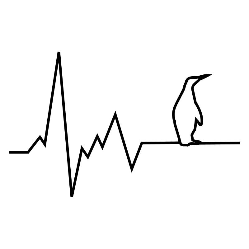 pulsation du cœur pingouin
