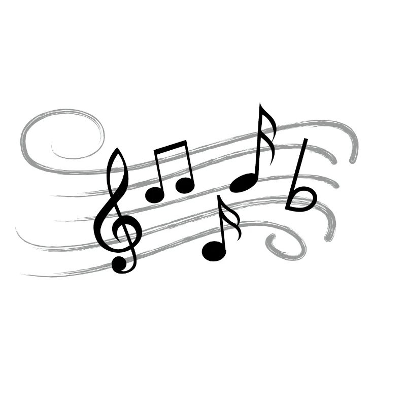 Musical sheet music notes pattern. Music